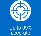 Up to 99% accurate